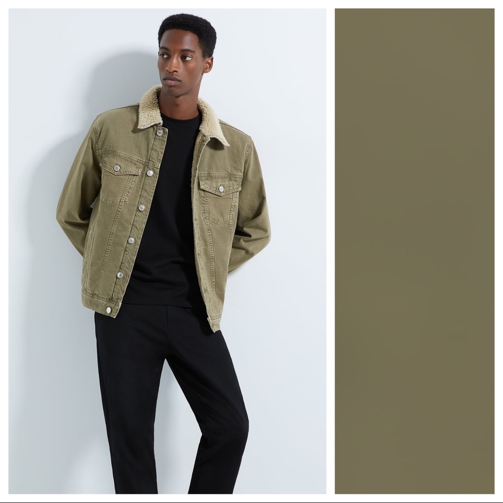 NWT. Zara Man Straight Fit Denim Jacket. Size S.